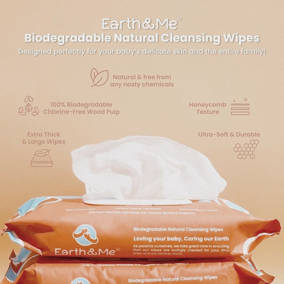 Biodegradable Natural Cleansing Wipes