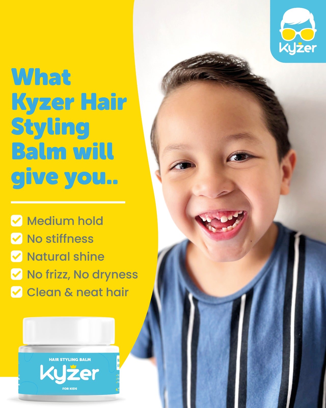 Kyzer Kids Hair Styling Balm