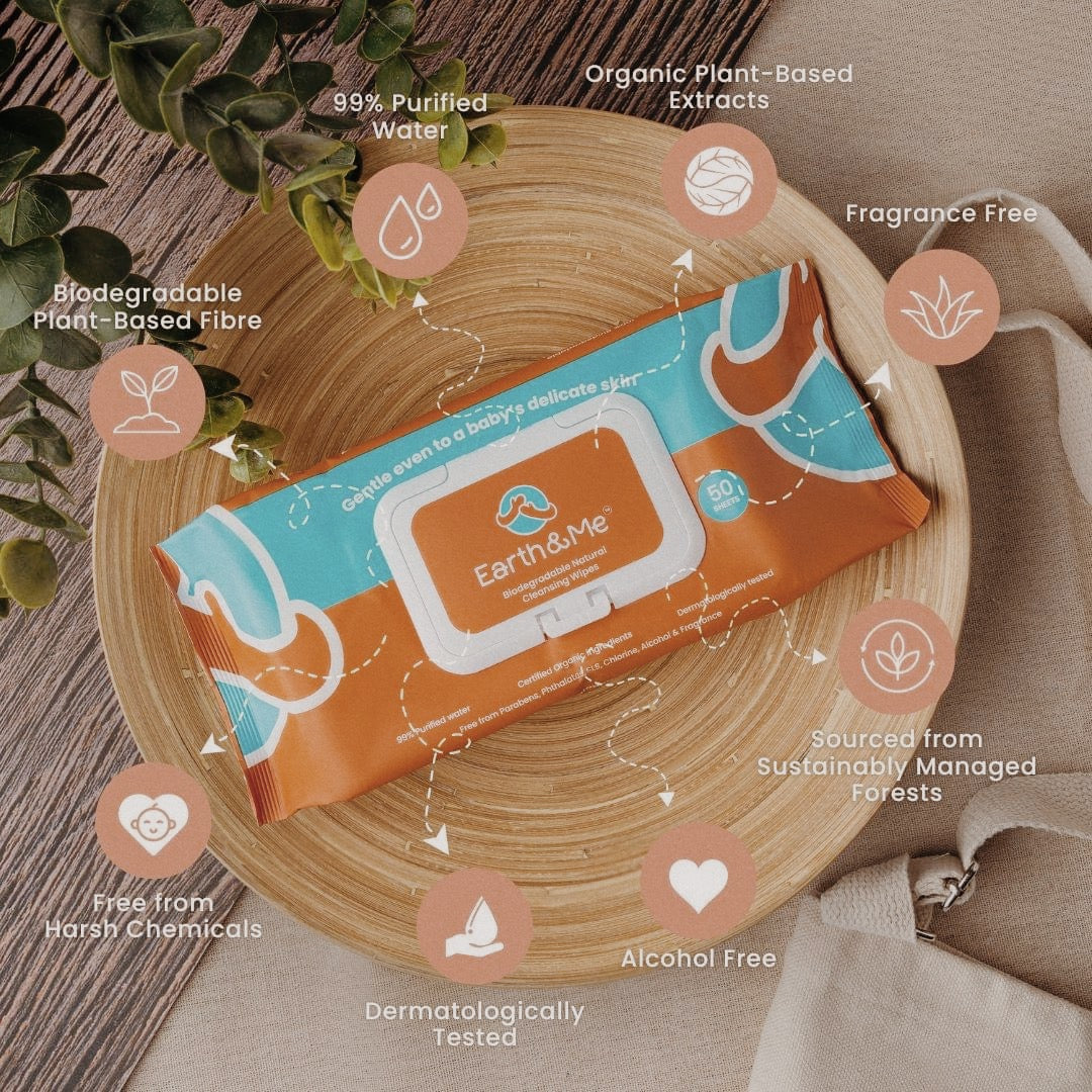 Biodegradable Natural Cleansing Wipes